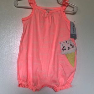 Carter’s girls summer romper with cat